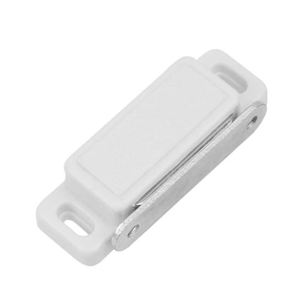 White Concealed Magnetic Cabinet Door Catch Set of 2