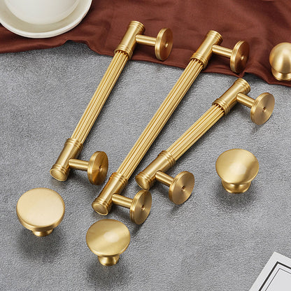 Solid Brass Cabinet Handle with 5 Hole Distances