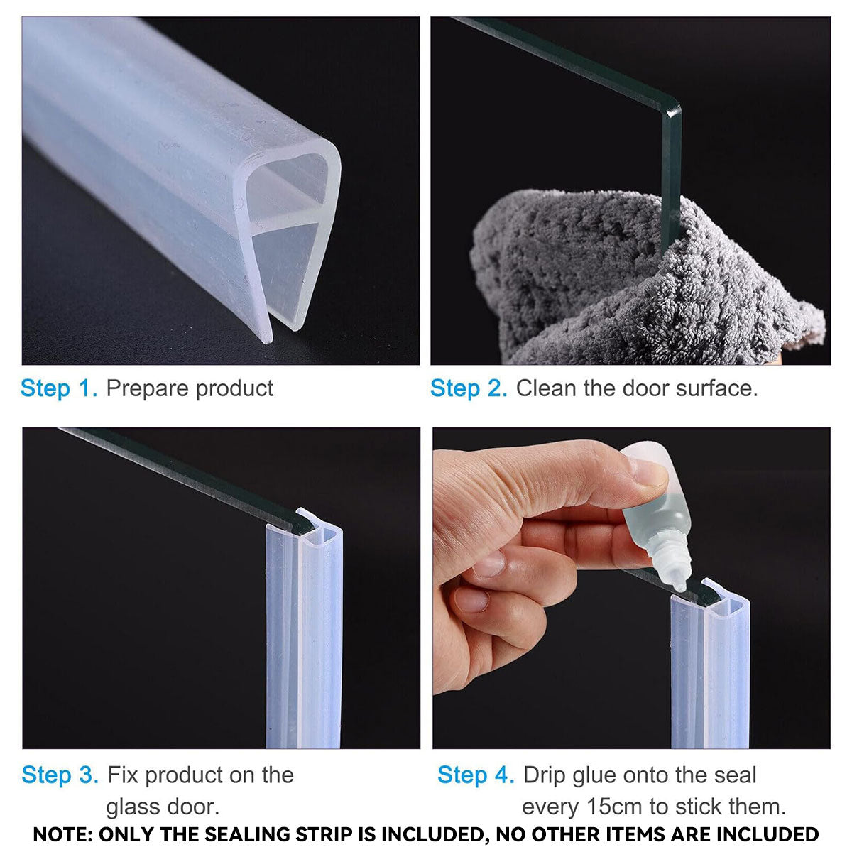 Transparent Silicone Glass Door Window Sealing Strip