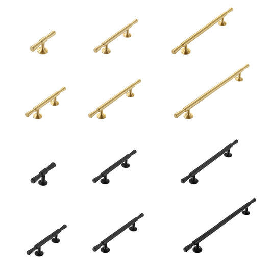 American Style Cabinet Handle in Black or Gold