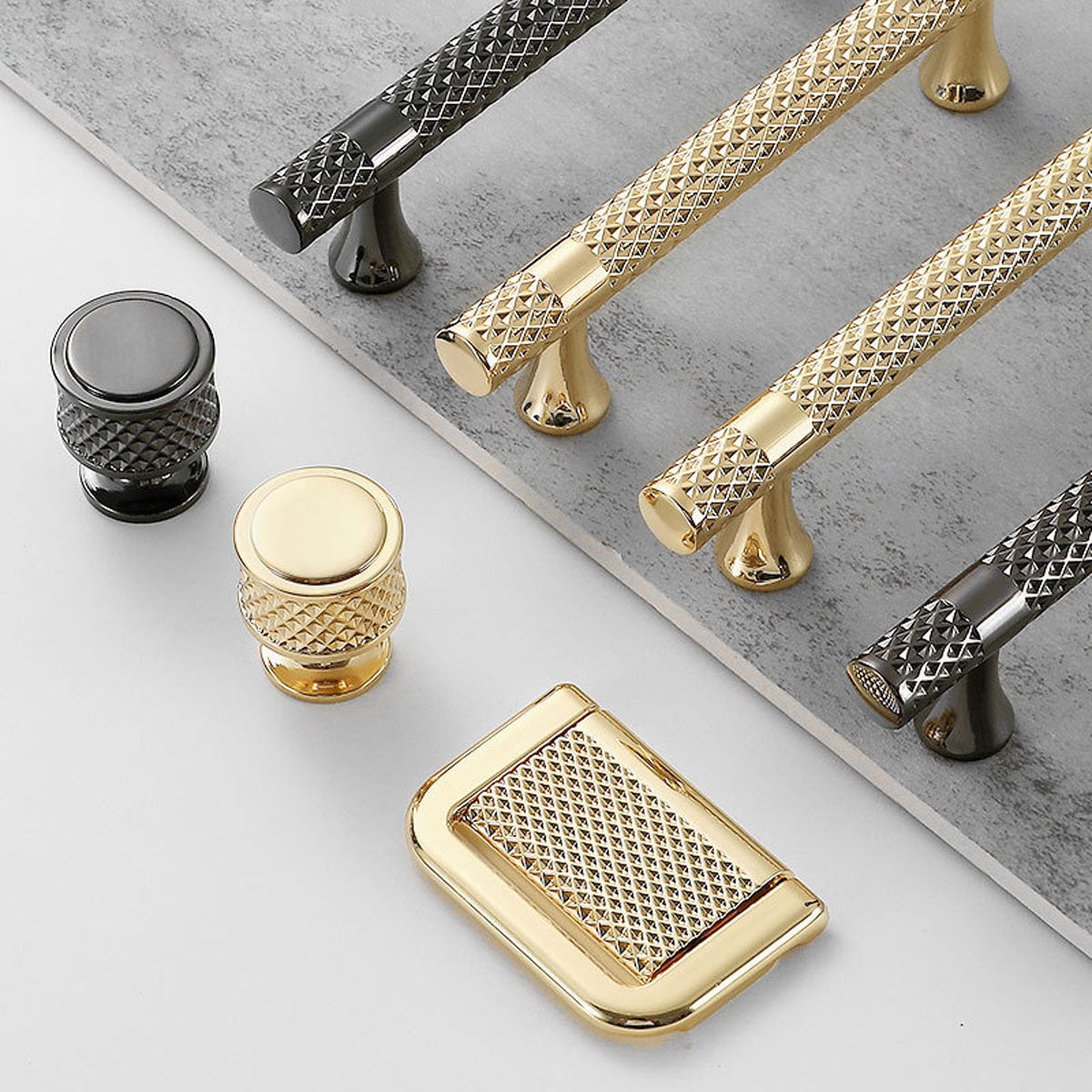 Zinc Alloy Cupboard & Cabinet Door Pull Handle 2 Colors