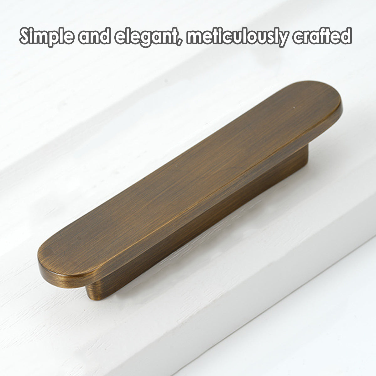 Oval Antique Brass Brass Cupboard & Cabinet Door Pull 35-46mm