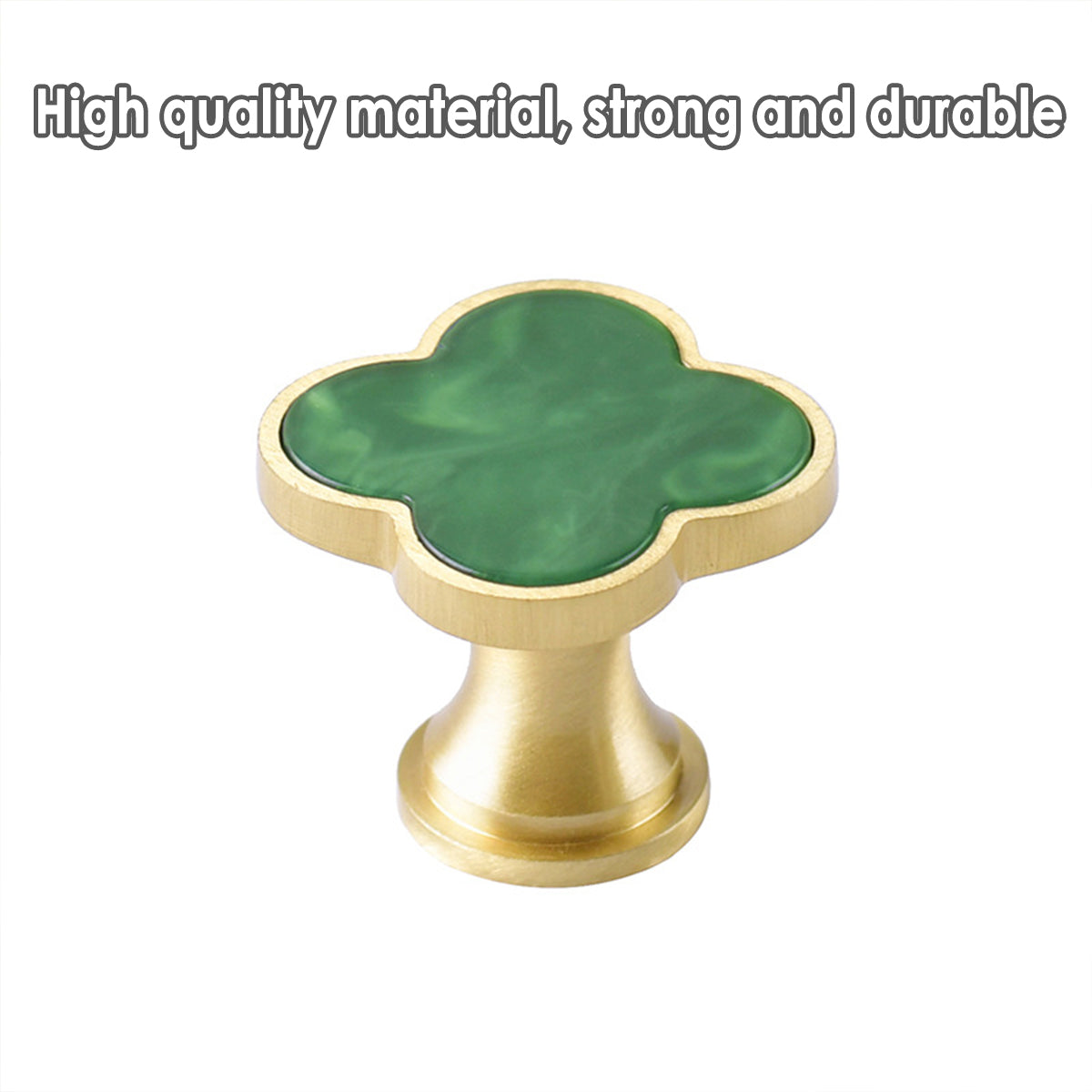 Four-Leaf Clover Cabinet Knob Single-Hole Design