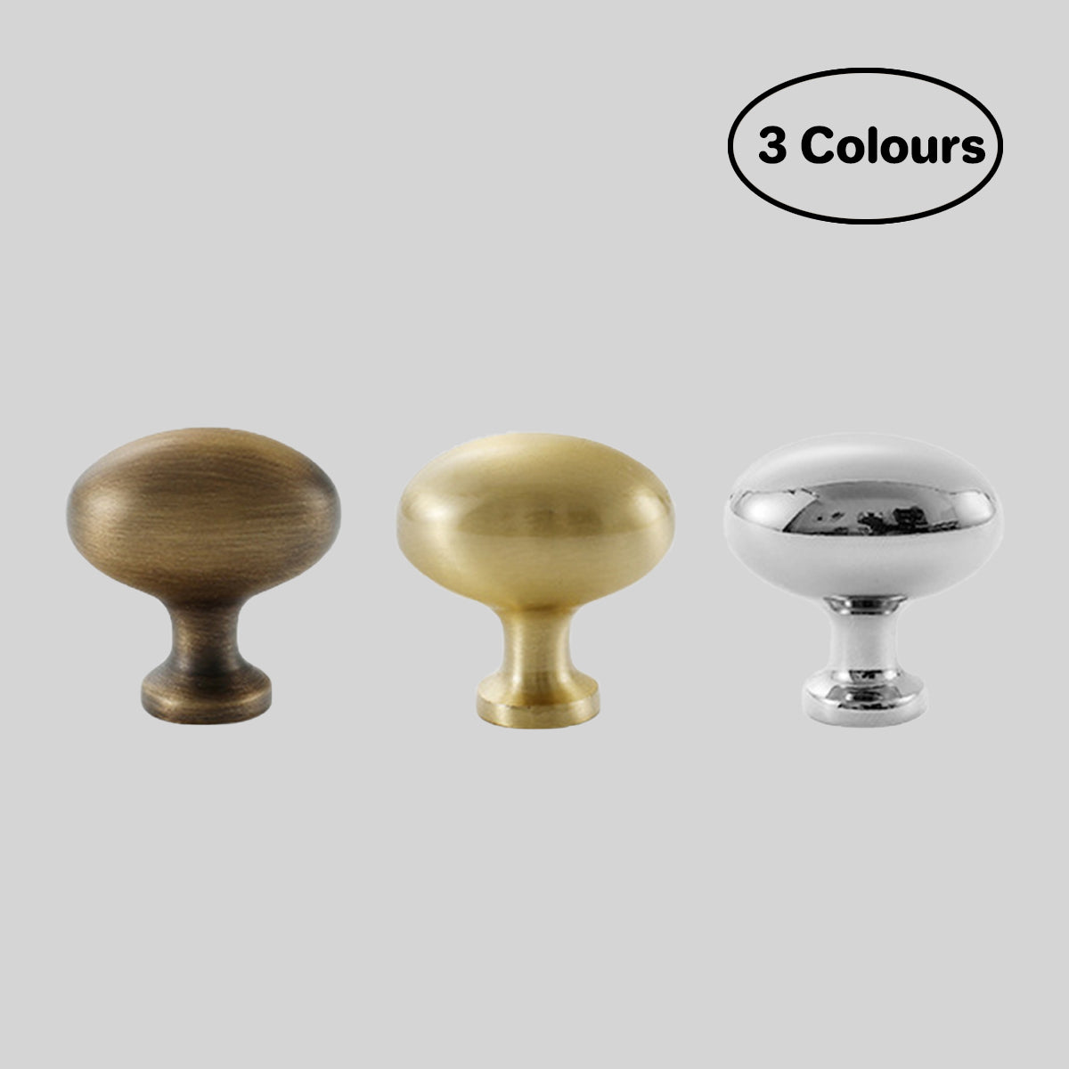 Copper Cabinet Handle Single Hole Pigeon Egg