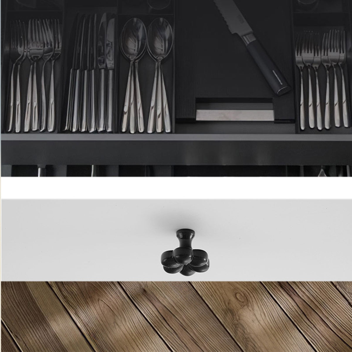 Antique Brass Cupboard & Cabinet Dummy Door Knob 32x25mm