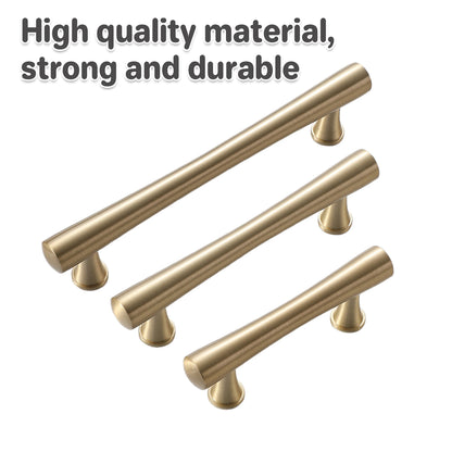 Cabinet Door Handle with Brushed Gold Tone