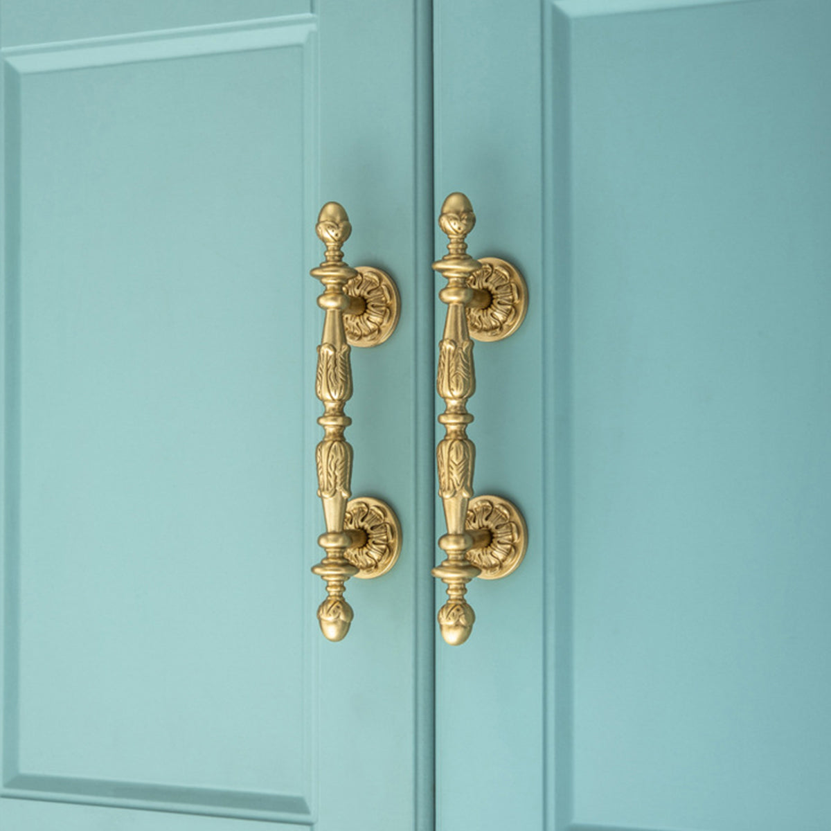 105mm Gold Brass French Retro Long Cupboard & Cabinet Pull