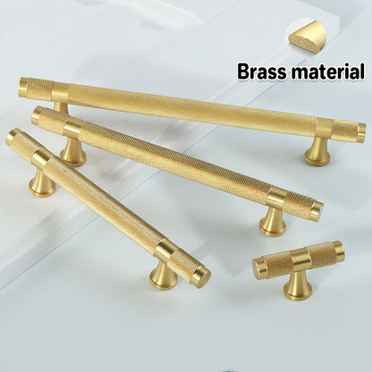 Copper Cabinet Handles with Textured Anti-Slip Grip