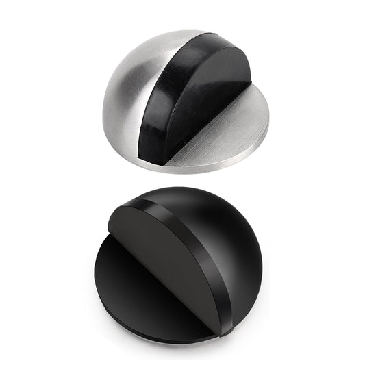 45mm Round Floor-Mount Door Stop with Rubber Bumper