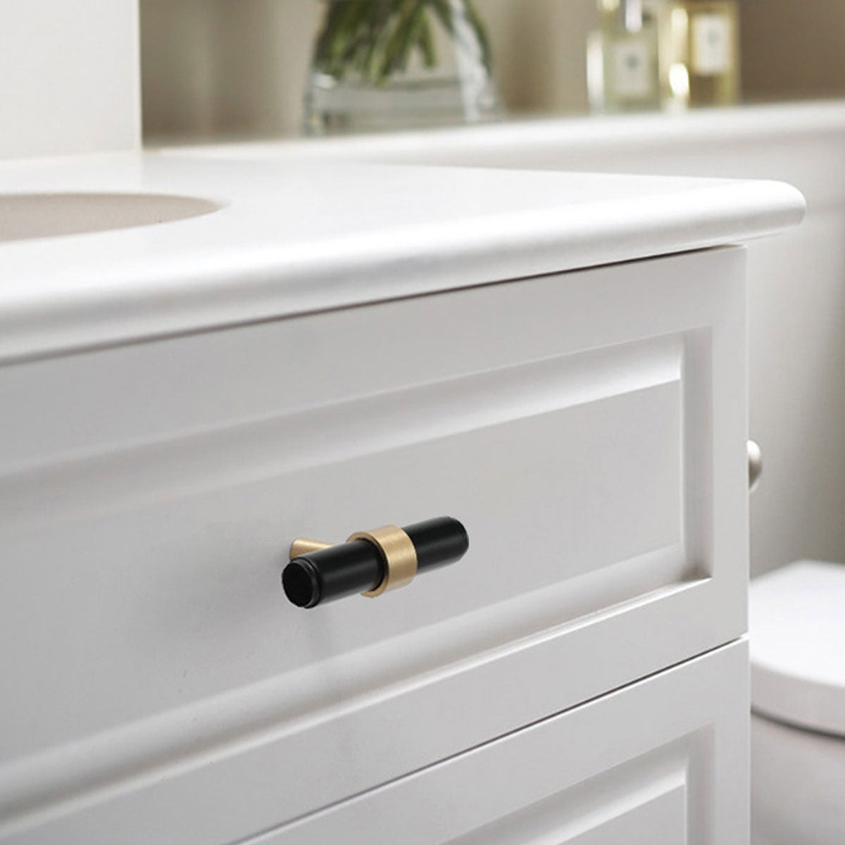 Brushed Brass Cupboard & Cabinet Door Pull Handle 64-320mm 2 Colors Options