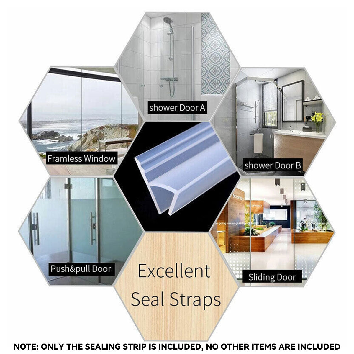 Transparent Finish Silicone Door and Window Seal Strip