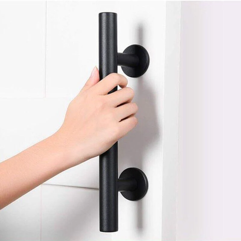 Black Matte Black Stainless Steel Barn Door Pull 12 Inch