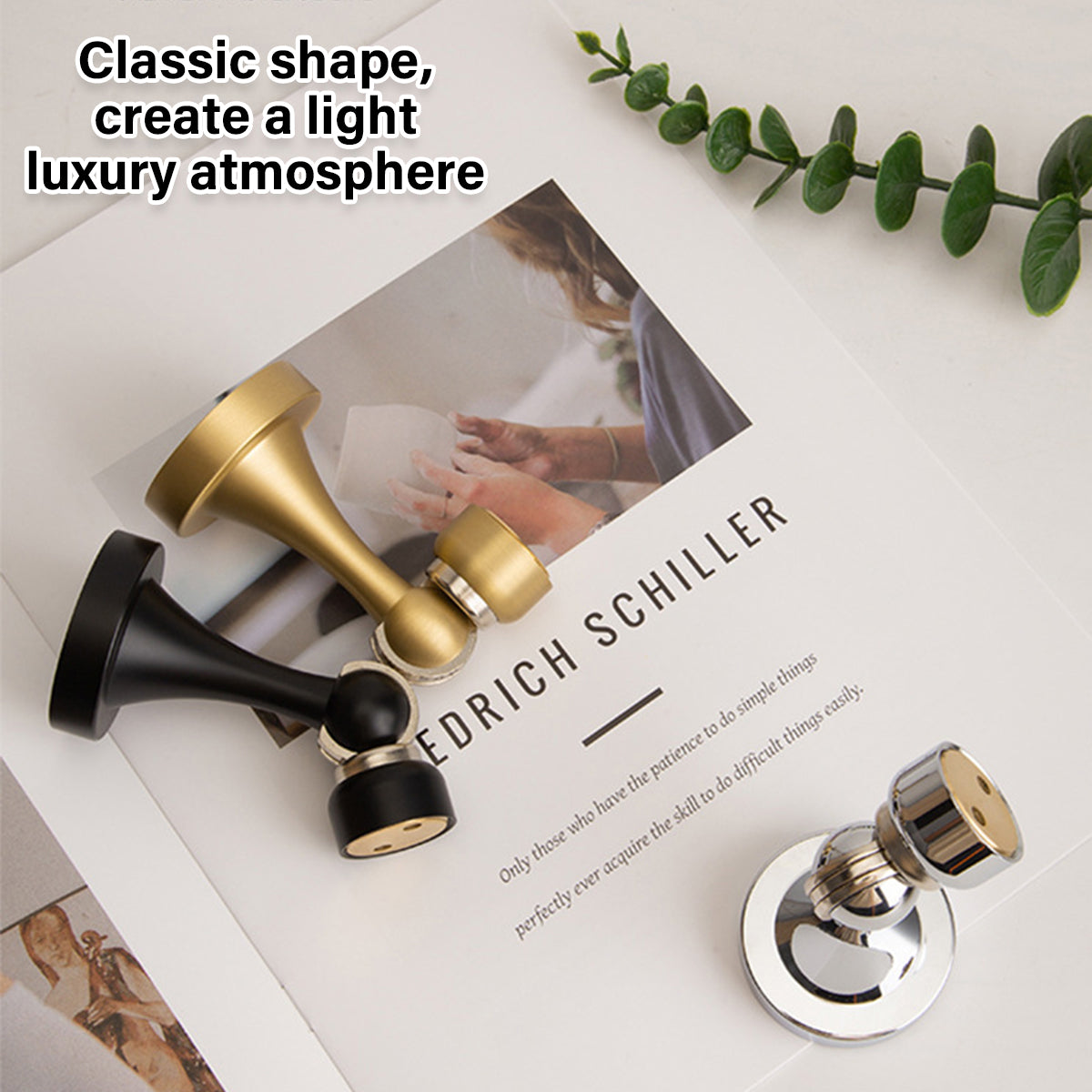 Magnetic Door Stopper for Wall or Floor Mount