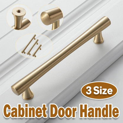 Cabinet Door Handle with Brushed Gold Tone