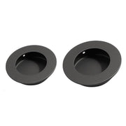 Matte Black 304 Stainless Steel Round Finger Pull For Cabinet & Door 50mm & 65mm