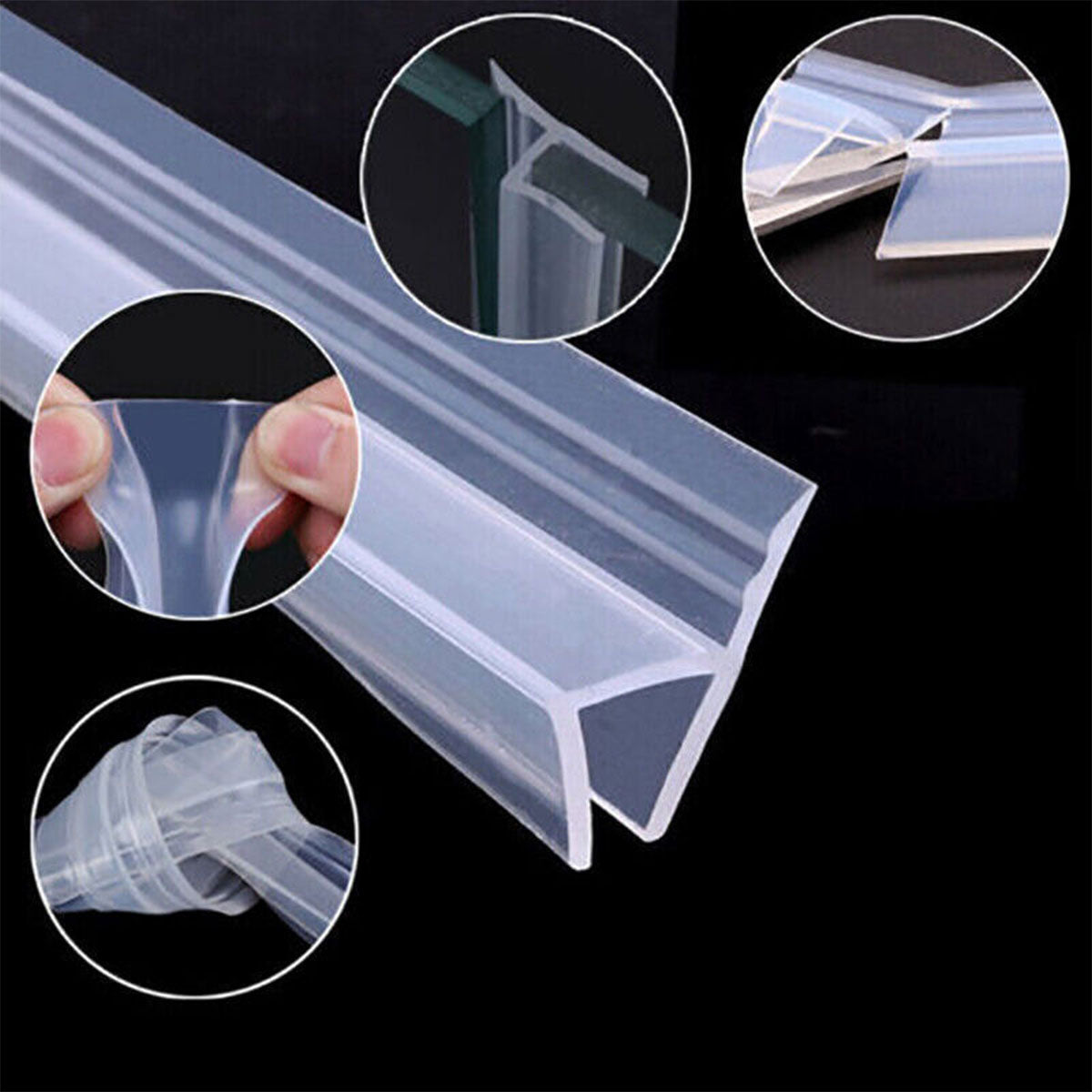 Transparent Silicone Glass Door Window Sealing Strip