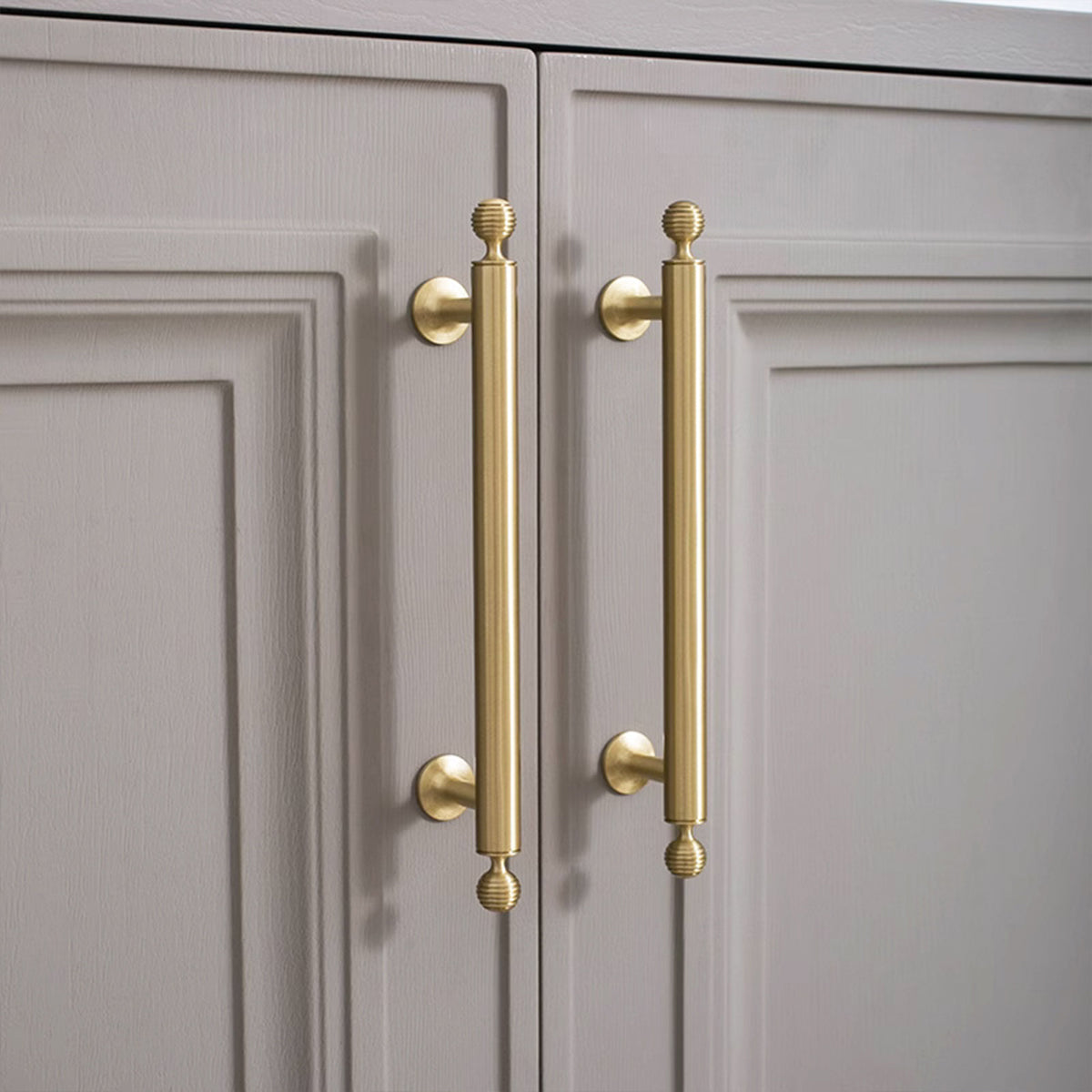 Brushed Brass Cupboard & Cabinet Door Pull Handle 64-224mm
