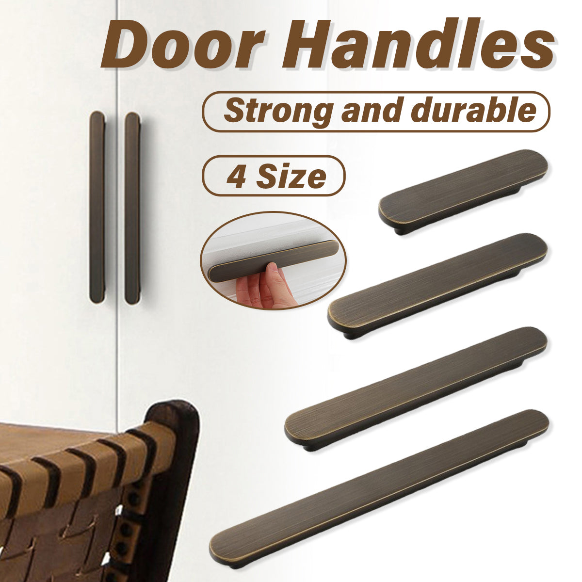 Oval Vintage Drawer Pull with Electroplated Finish