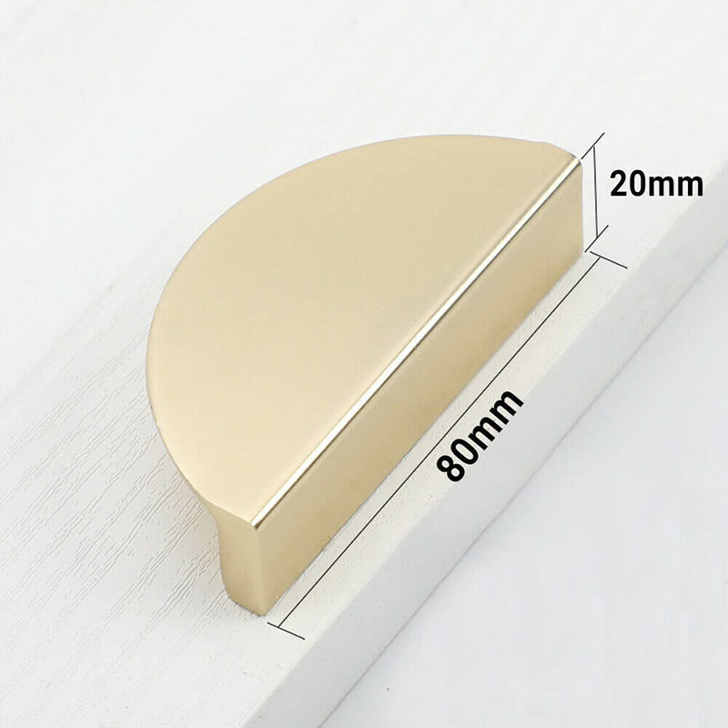 Semi Circle Cabinet Knob Door Pull - Copper