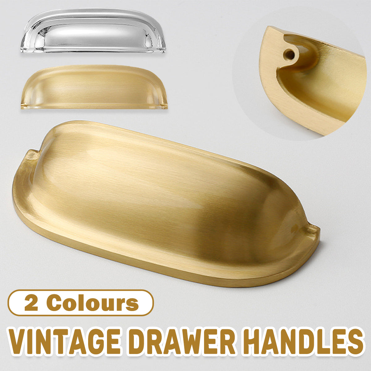 Vintage Metal Alloy Drawer Handle with Single-Hole Design