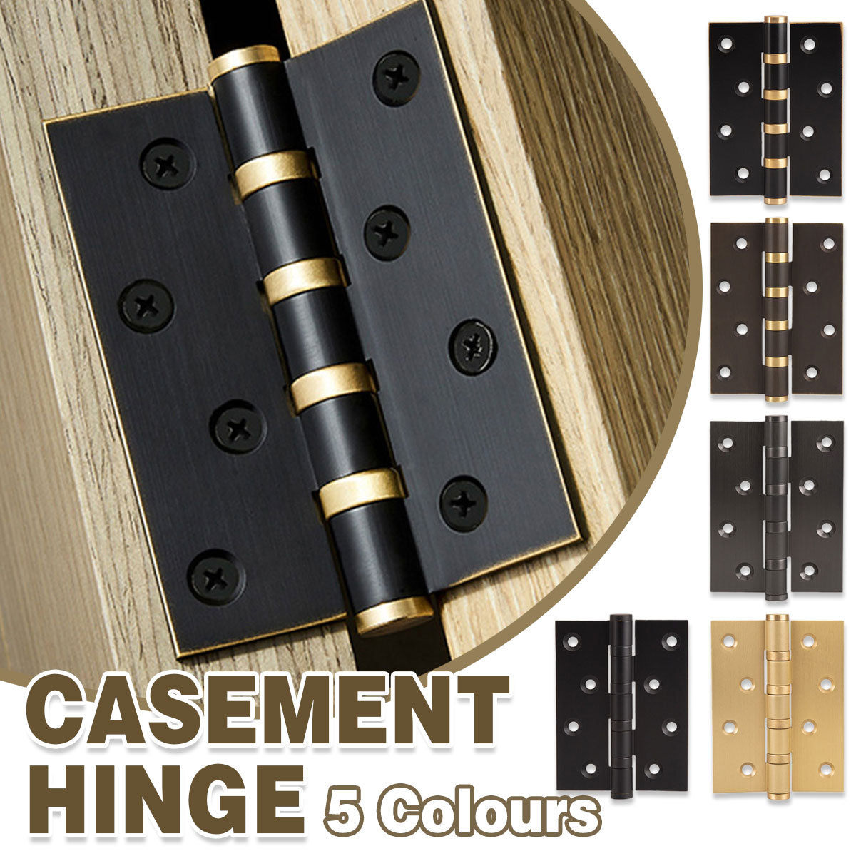 Flat 4 Inch Silent Bearing Stainless Steel Door Hinge