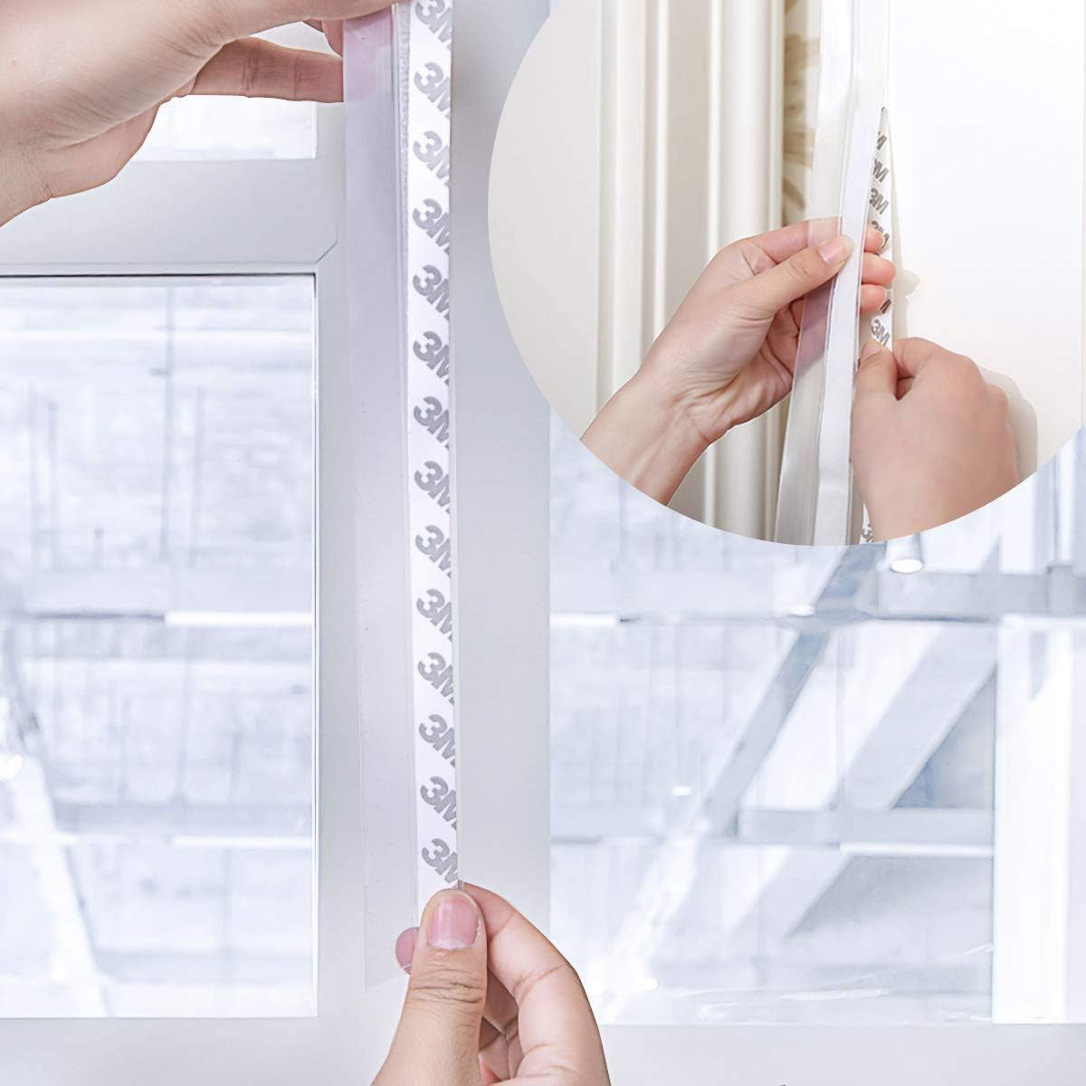 Transparent Self-Adhesive Silicone Door Seal Strip
