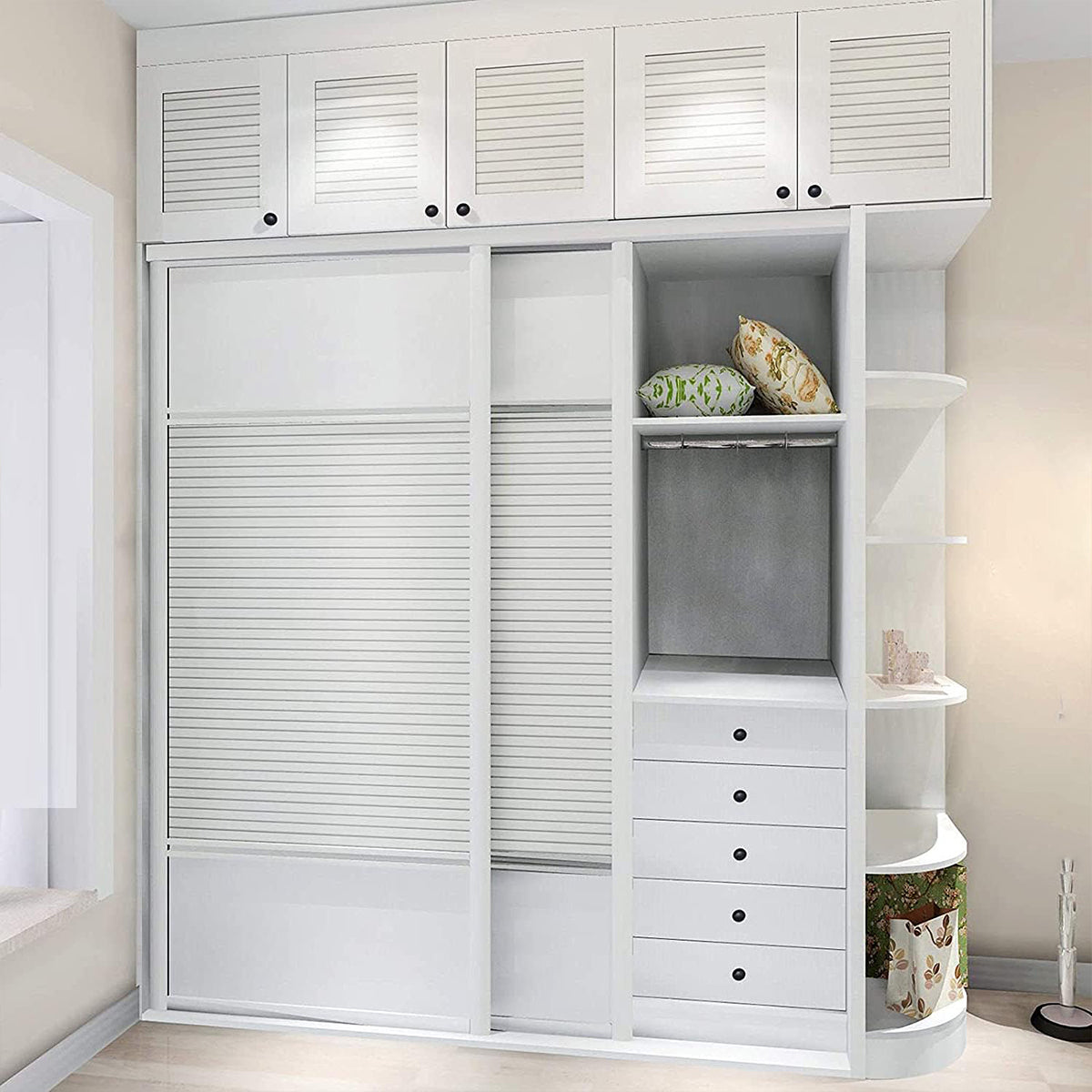 Matte Black Brass Cupboard & Cabinet Round Knob 1-Hole Mount