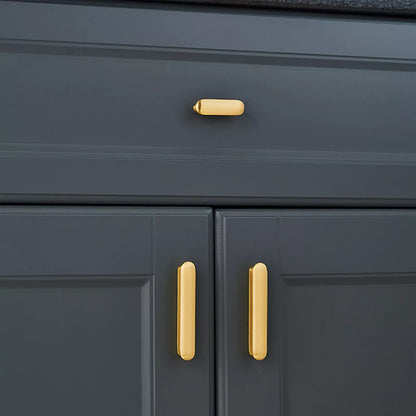 Metal Alloy Cabinet Handle with Brushed Finish