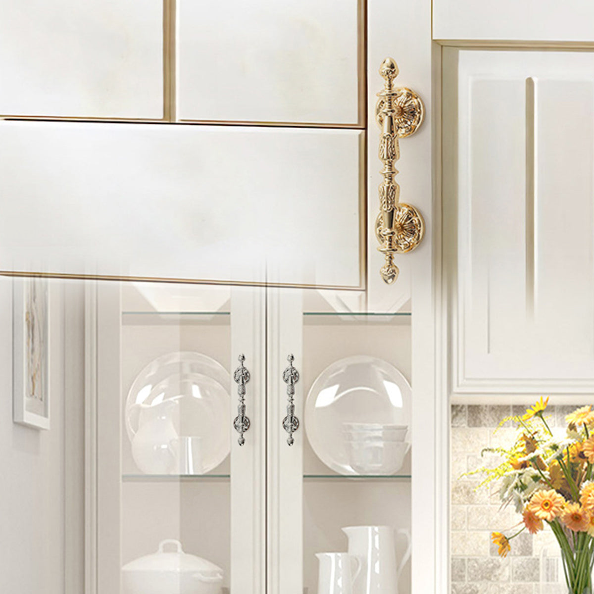 French Retro Long Cabinet Pull 85mm / 105mm - 85mm