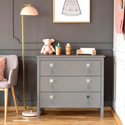 Four-Leaf Clover Cabinet Knob Single-Hole Design