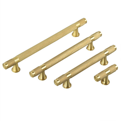 Copper Cabinet Handles with Textured Anti-Slip Grip