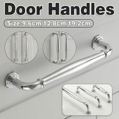 Zinc Alloy Cabinet Handle with Bright Silver Finish