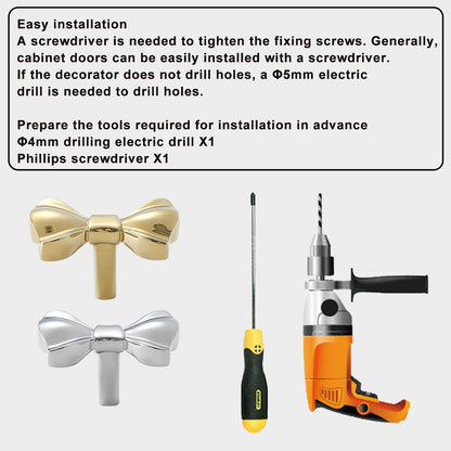 French Bow Brass Cabinet Handle with Two Colour Options