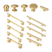 Brushed Brass Cupboard & Cabinet Door Pull Handle & Knob 64–192mm