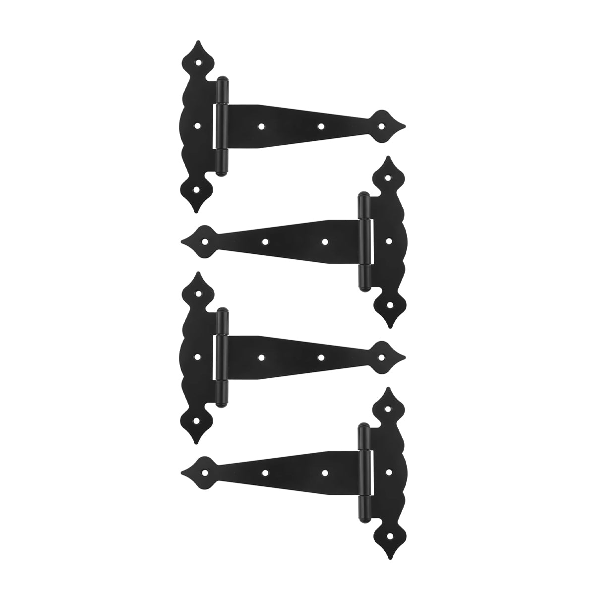 Black Coated Metal Strap T Hinges for Wooden Gate and Barn Door