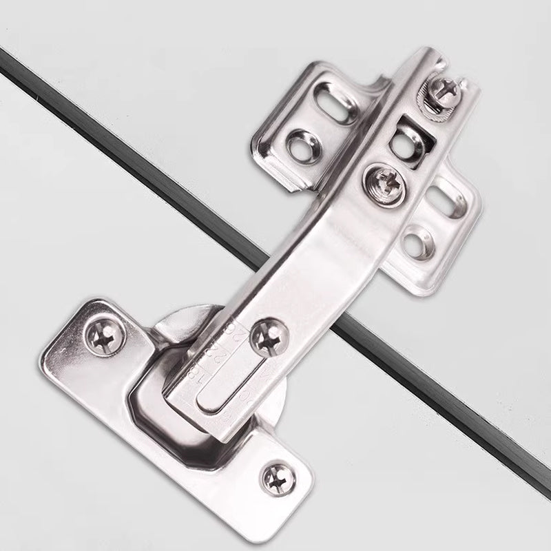 Silver Electroplated Steel Cabinet Corner Door Hinge 135 Degree