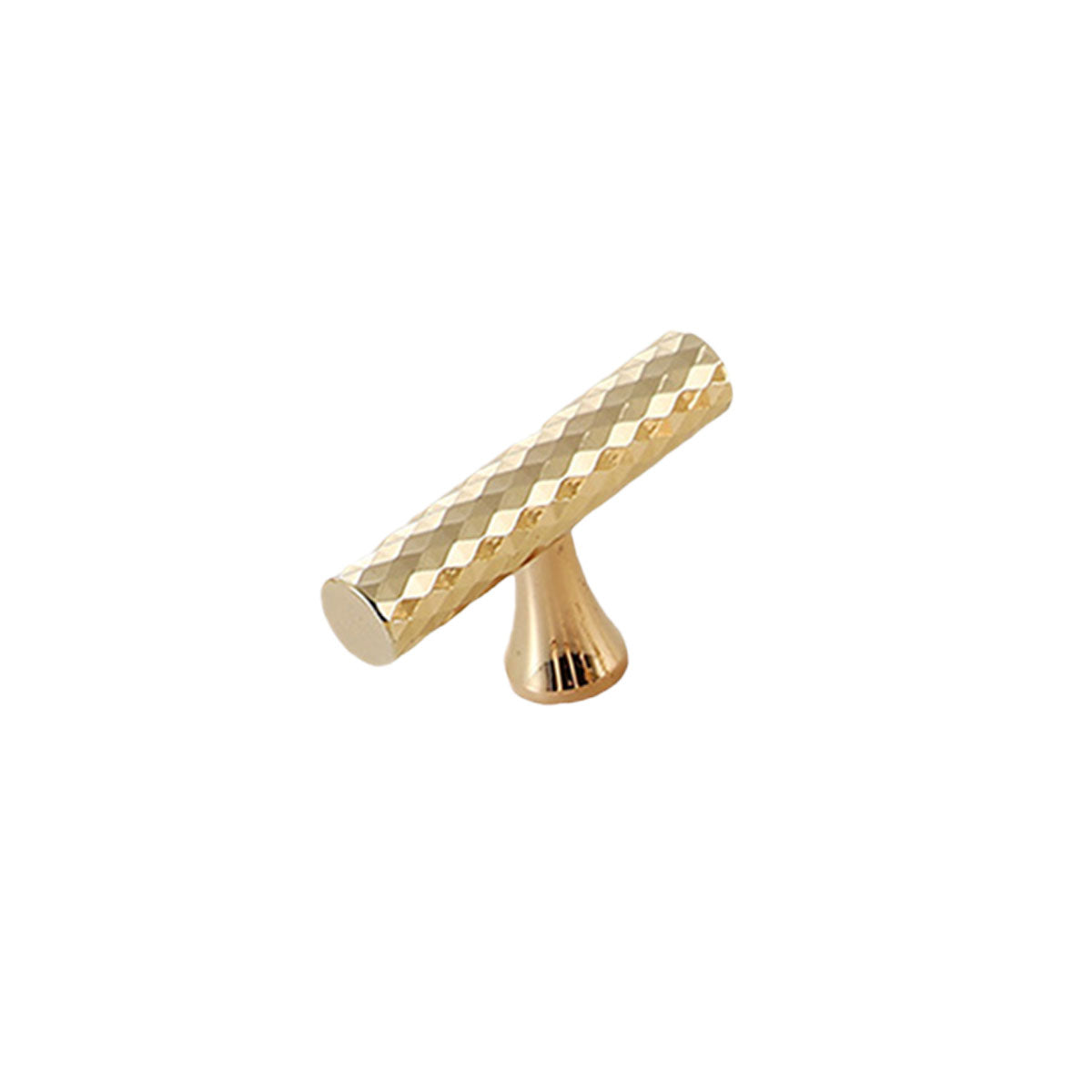 Knurled Metal Cabinet Handle in Black or Gold