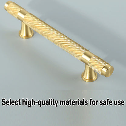 Copper Cabinet Handles with Textured Anti-Slip Grip