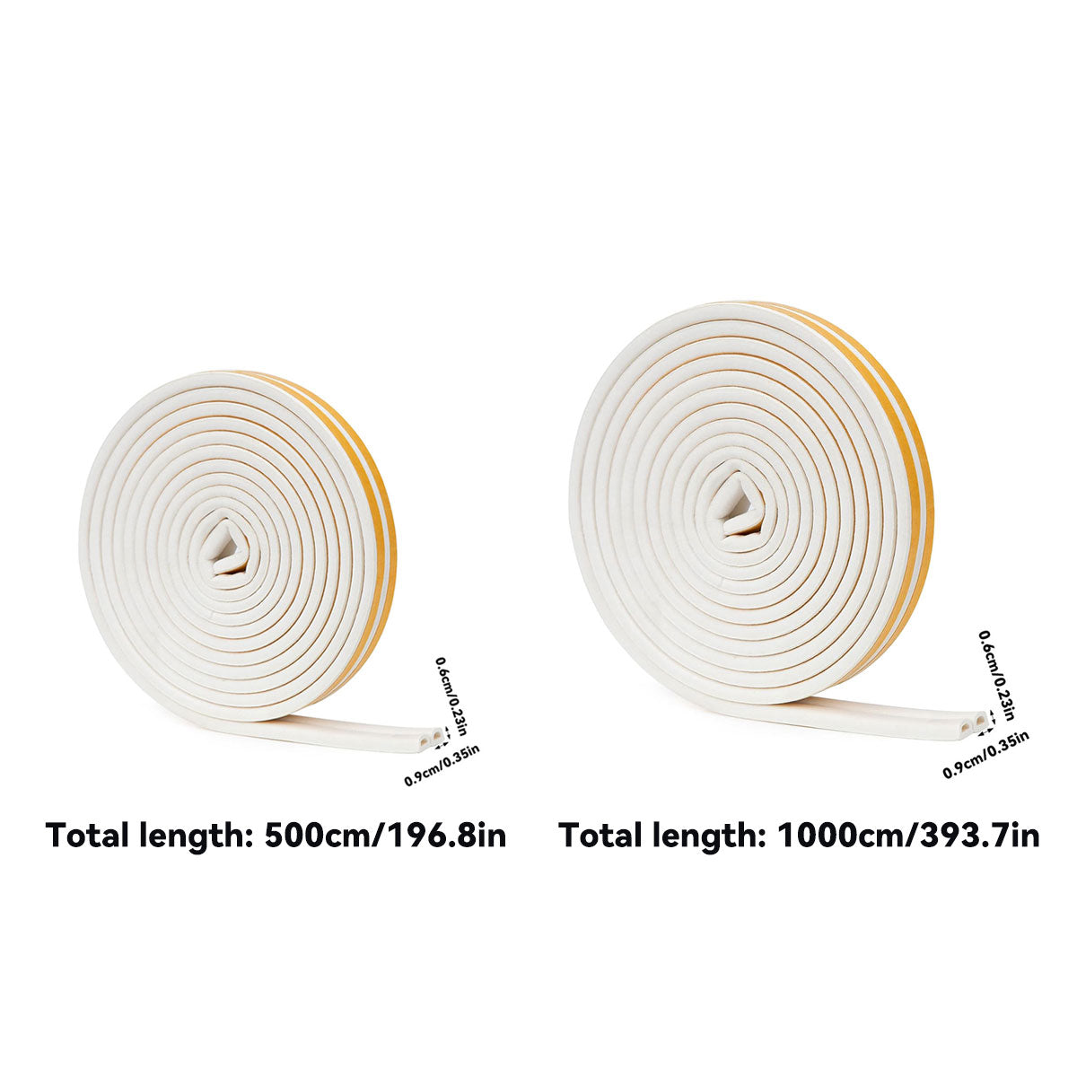 White Self-Adhesive EPDM Foam Door Window Sealing Strip