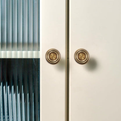 Retro Copper Alloy Cabinet Handle with Antique Brushed Finish