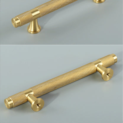 Copper Cabinet Handles with Textured Anti-Slip Grip