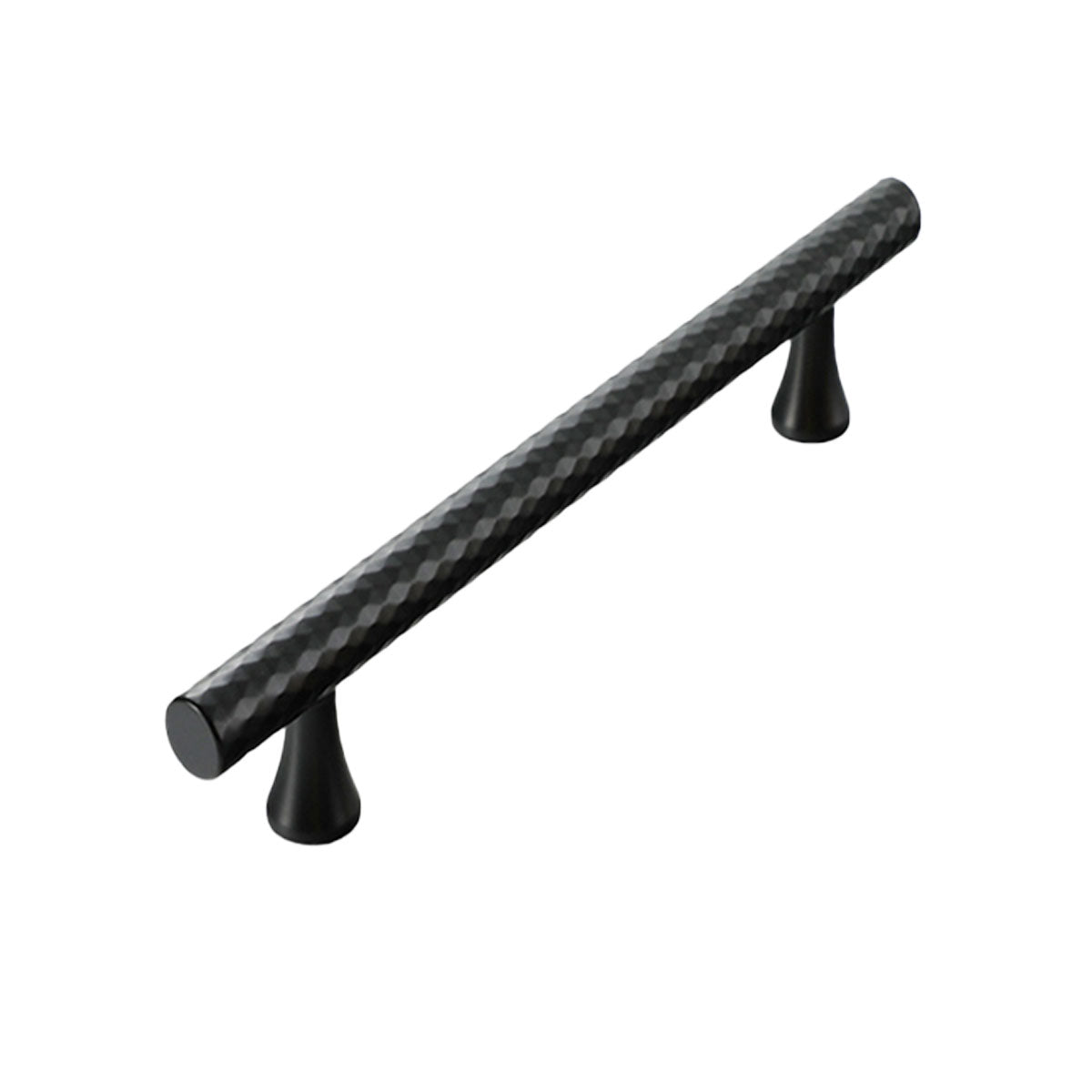 Knurled Metal Cabinet Handle in Black or Gold