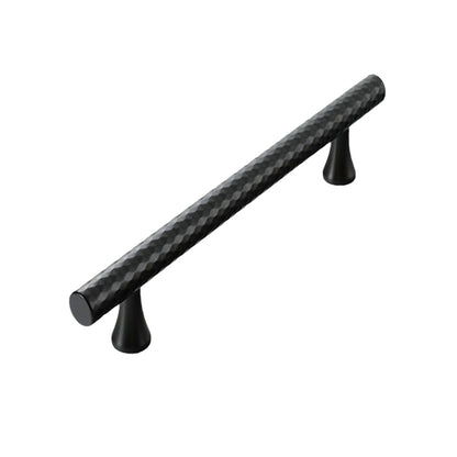Knurled Metal Cabinet Handle in Black or Gold
