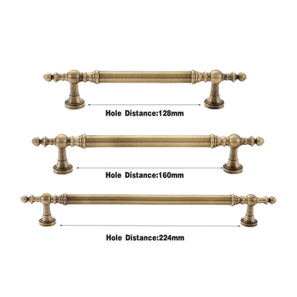 Bronze Cabinet Door Handle Retro American Style Drawer Pull for Wardrobe Cabinet