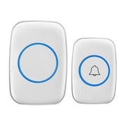White IP44 Waterproof Wireless Doorbell Kit with Chime