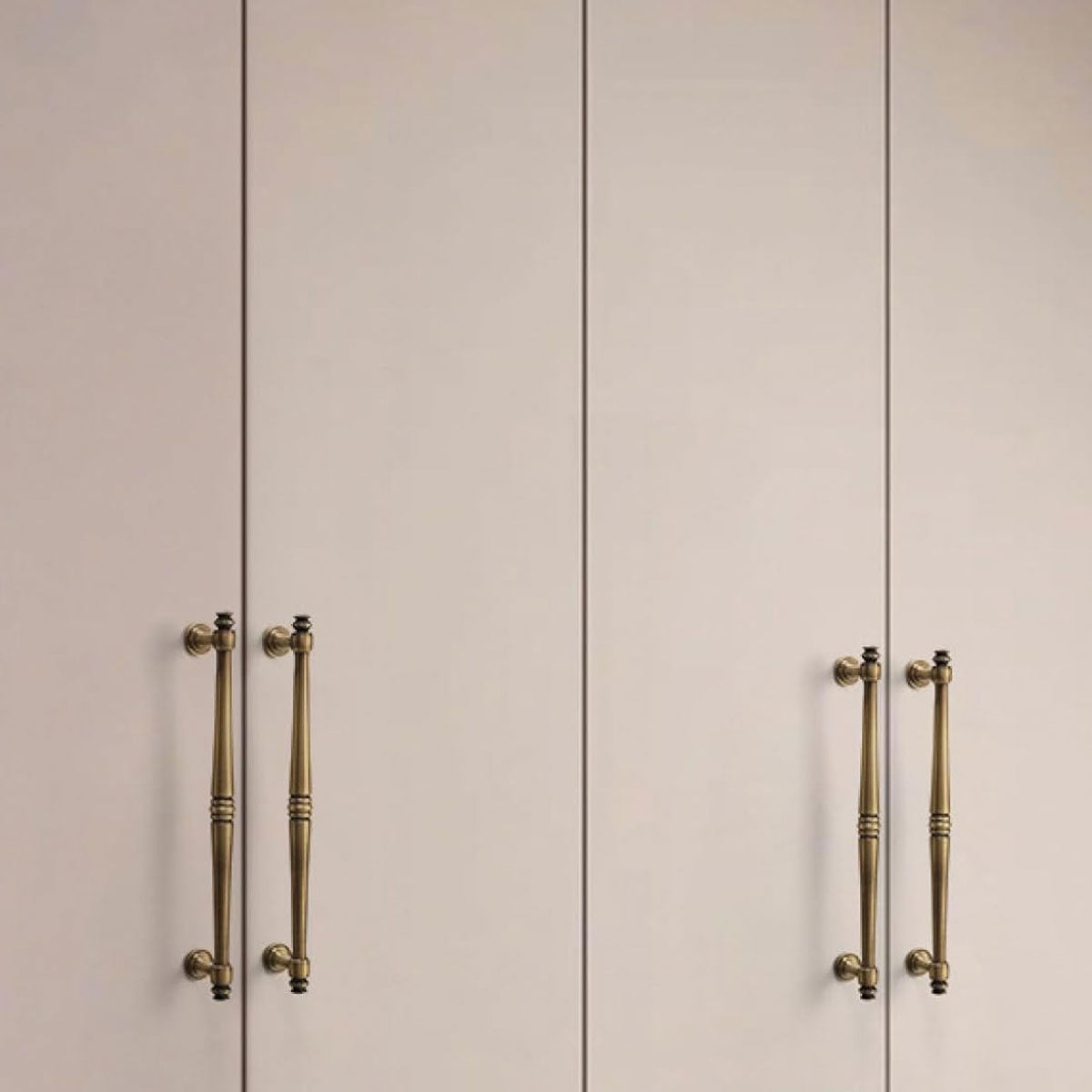 Solid Copper Cabinet Handle in Vintage Brushed Finish