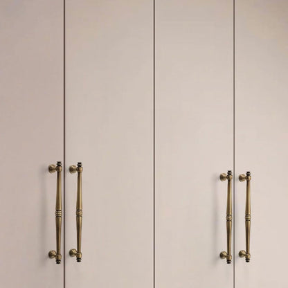 Solid Copper Cabinet Handle in Vintage Brushed Finish