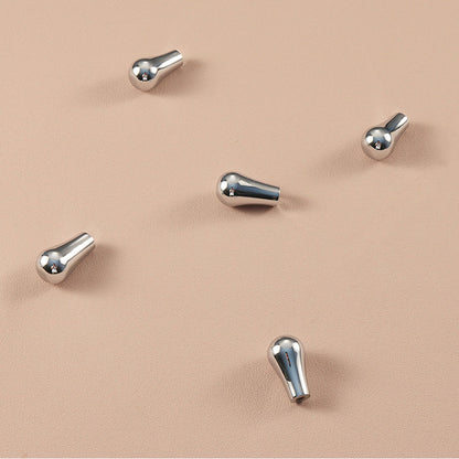 Bright Silver Copper Cabinet Knob Single-Hole