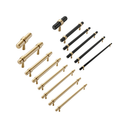 Pure Copper Cabinet Handles with Brushed Finish