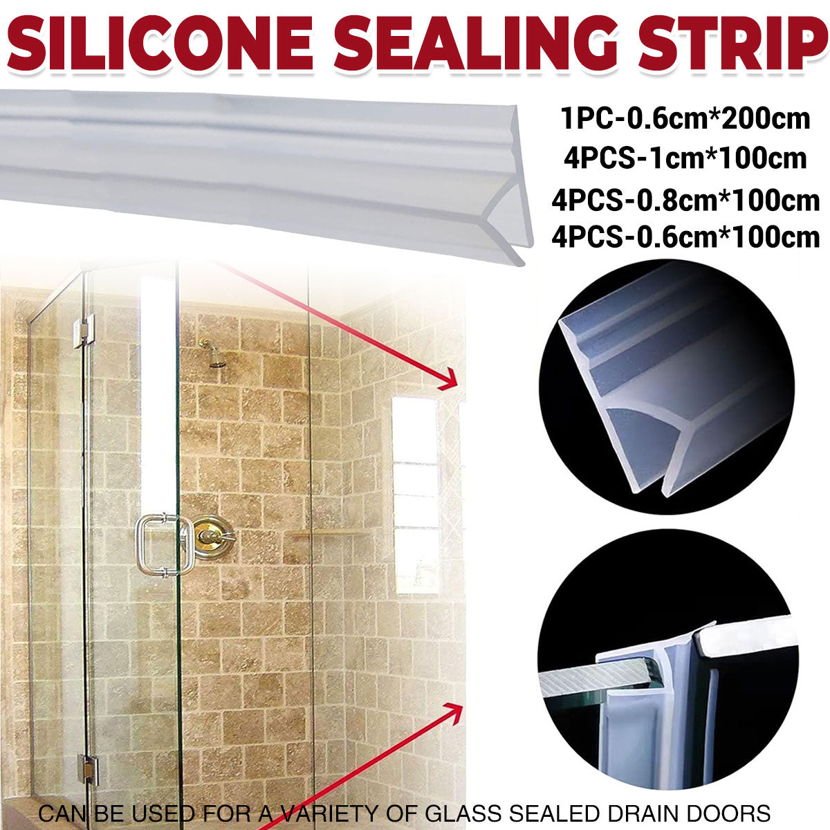 Transparent Finish Silicone Door and Window Seal Strip